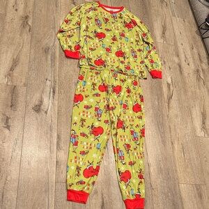 Festive Grinch Kids Pajama Set